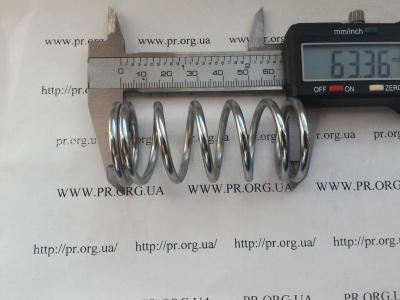 Пружина сжатия 3 х 29,5 х 63 (Артикул: S3627)