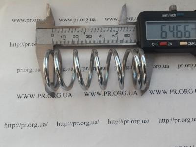 Пружина сжатия 3 х 29 х 64,5 (Артикул: S3628)