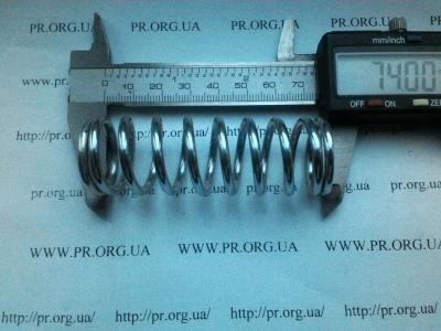 Пружина сжатия 3 х 25,2 х 74 (Артикул: S3638)
