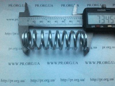 Пружина сжатия 3 х 25 х 73,5 (Артикул: S3640)