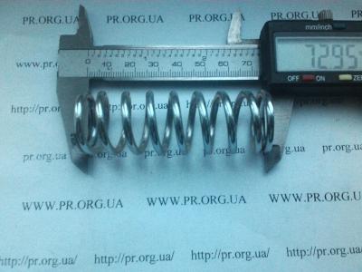 Пружина стиснення 3 х 24,8 х 73 (Артикул: S3641)