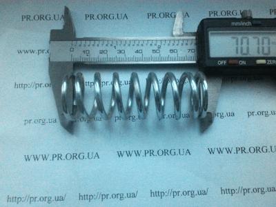 Пружина стиснення 3 х 24,8 х 70,5 (Артикул: S3642)