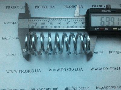 Пружина сжатия 3 х 25 х 70 (Артикул: S3643)