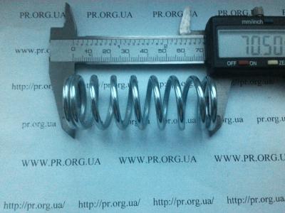 Пружина сжатия 3 х 26,5 х 70,5 (Артикул: S3645)