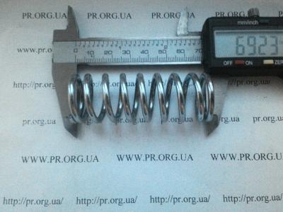 Пружина сжатия 3 х 25 х 69 (Артикул: S3646)