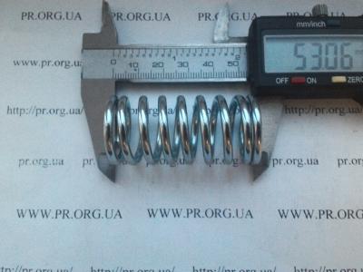 Пружина сжатия 3 х 25,2 х 53 (Артикул: S3650)