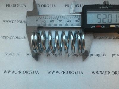 Пружина сжатия 3 х 25 х 52 (Артикул: S3651)