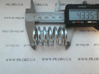 Пружина сжатия 3 х 25 х 43,3 (Артикул: S3660)