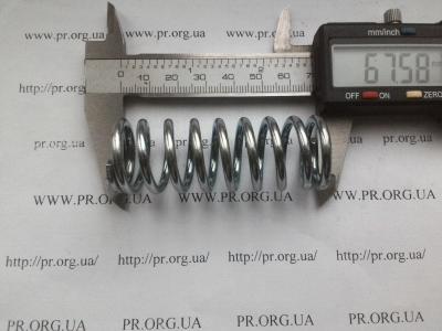 Пружина стиснення 3 х 24,8 х 67,5 (Артикул: S3665)