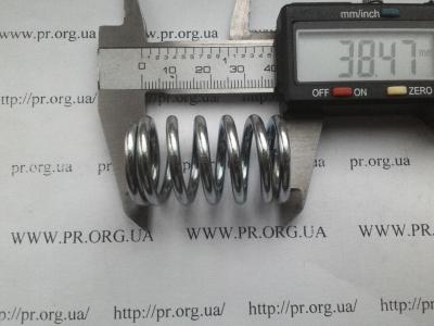 Пружина стиснення 3 х 23,8 х 38,5 (Артикул: S3685)