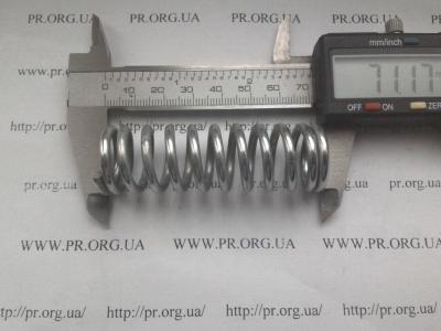 Пружина сжатия 3 х 22 х 71 (Артикул: S3699)