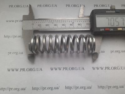 Пружина сжатия 3 х 21,7 х 70,5 (Артикул: S3702)