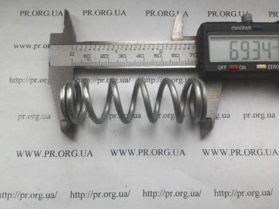 Пружина сжатия 3 х 22,5 х 69,5 (Артикул: S3703)
