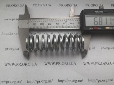 Пружина сжатия 3 х 21,7 х 68 (Артикул: S3704)