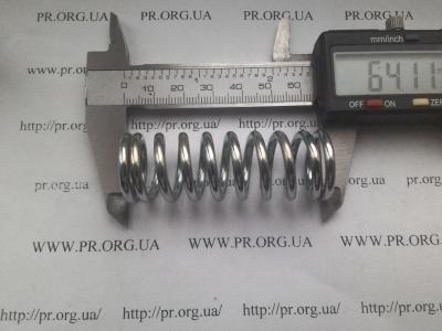 Пружина сжатия 3 х 22 х 64 (Артикул: S3705)