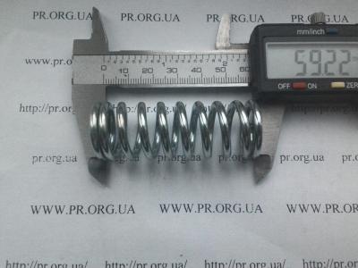 Пружина стиснення 3 х 22,2 х 59 (Артикул: S3712)
