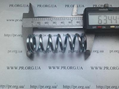 Пружина сжатия 3 х 22 х 63,5 (Артикул: S3716)