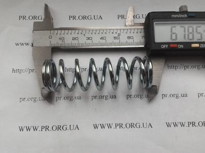 Пружина стиснення 2,5 х 21,7 х 67,8 (Артикул: S3778)