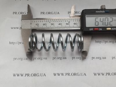 Пружина стиснення 2,5 х 21,6 х 64 (Артикул: S3783)