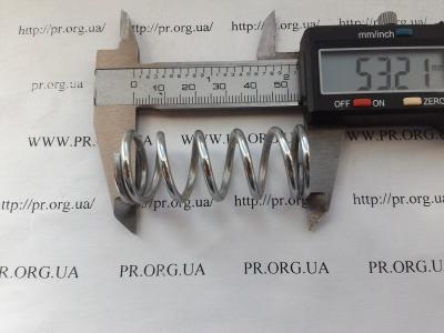 Пружина стиснення 2,5 х 21,5 х 53 (Артикул: S3793)