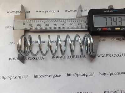 Пружина стиснення 2,2 х 23,4 х 77,5 (Артикул: S3809)