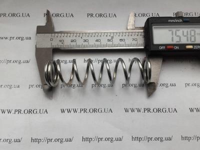 Пружина стиснення 2,2 х 20,5 х 75,5 (Артикул: S3832)
