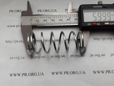 Пружина сжатия 2 х 25 х 60 (Артикул: S3857)