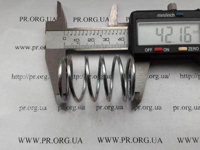 Пружина сжатия 2 х 27,5 х 42 (Артикул: S3858)