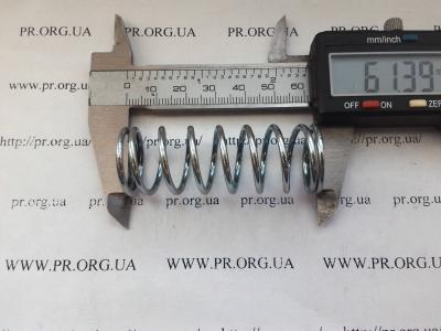 Пружина сжатия 2 х 21,5 х 61,5 (Артикул: S3868)