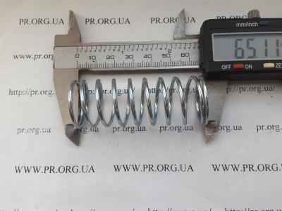 Пружина стиснення 1,8 х 23,6 х 65 (Артикул: S3896)