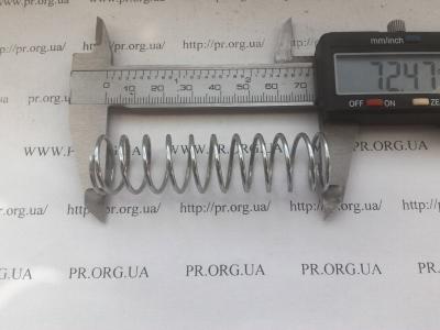 Пружина стиснення 1,5 х 19,5 х 72,5 (Артикул: S3902)