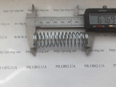 Пружина стиснення 1,5 х 19,6 х 67,5 (Артикул: S3906)