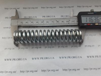 Пружина стиснення 4 х 23,7 х 116,5 (Артикул: S3949)