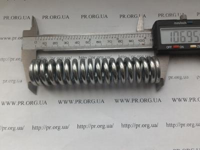 Пружина стиснення 4 х 22,8 х 107 (Артикул: S3952)