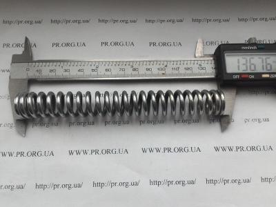 Пружина сжатия 3 х 18 х 136,5 (Артикул: S3966)