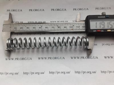 Пружина сжатия 2,5 х 18 х 119 (Артикул: S3981)