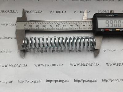 Пружина стиснення 2 х 16 х 99 (Артикул: S4006)