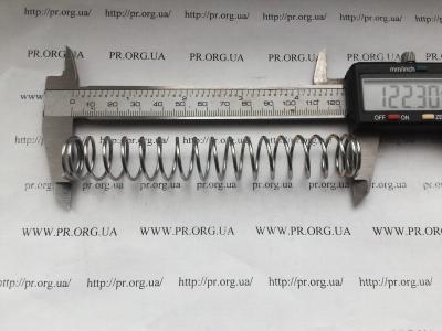 Пружина стиснення 1,5 х 18,5 х 122 (Артикул: S4012)