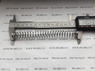 Пружина сжатия 1,4 х 14,2 х 140 (Артикул: S4027)