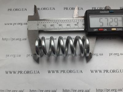 Пружина стиснення 4 х 23,8 х 57 (Артикул: S4050)