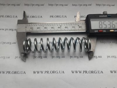 Пружина стиснення 2,5 х 19,5 х 85,3 (Артикул: S4099)