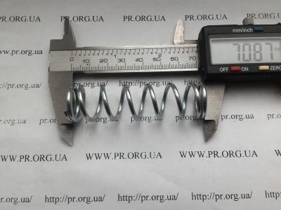 Пружина сжатия 2,2 х 19,2 х 70,5 (Артикул: S4118)