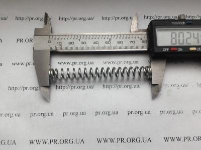 Пружина стиснення 1,5 х 10 х 80 (Артикул: S4186)