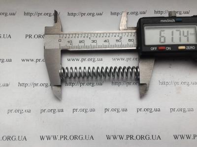 Пружина сжатия 1,5 х 9,8 х 61,5 (Артикул: S4191)