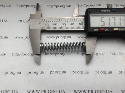Пружина стиснення 1,5 х 9,3 х 51,5 (Артикул: S4196)