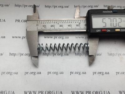 Пружина стиснення 1,4 х 9,2 х 57 (Артикул: S4202)