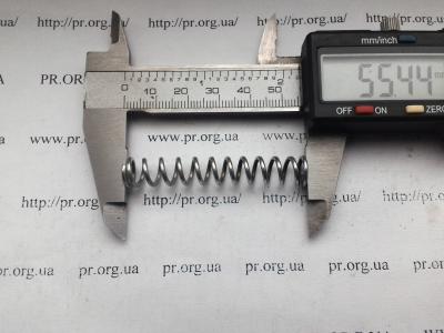 Пружина стиснення 1,4 х 9 х 55,5 (Артикул: S4204)