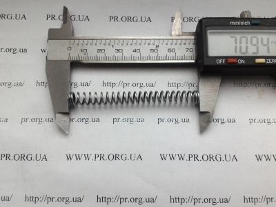 Пружина сжатия 1 х 7,5 х 71 (Артикул: S4238)