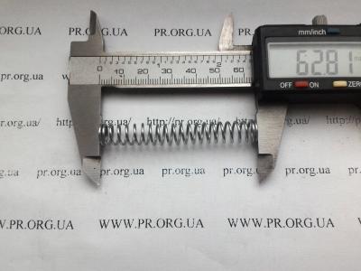 Пружина сжатия 1 х 8,8 х 63 (Артикул: S4240)