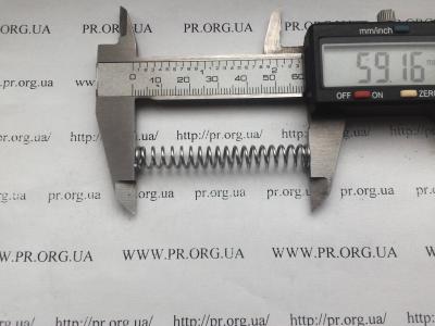 Пружина стиснення 1 х 8 х 59 (Артикул: S4243)